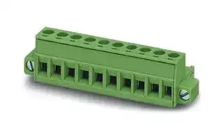1912113: Pluggable Terminal Block, 5 mm, 6 Ways, 2.5 mm², Screw
