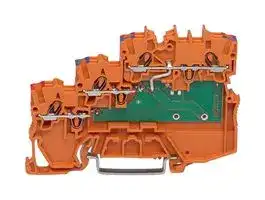 2000-5372: DIN Rail Mount Terminal Block, Sensor, 8 Ways, 24 AWG, 16 AWG, 1.5 mm², Push In, 13.5 A