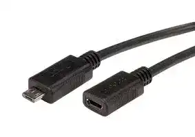 CSMUMICBX-2M: USB Cable, Micro Type B Plug to Micro Type B Receptacle, 2 m, 6.6 ft, USB 2.0, Black
