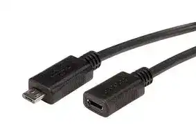 CSMUMICBX-3M: USB Cable, Micro Type B Plug to Micro Type B Receptacle, 3 m, 9.8 ft, USB 2.0, Black
