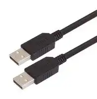 CSUZAA-075M: USB Cable, Type A Plug to Type A Plug, 750 mm, 29.5 ft, USB 2.0, Black