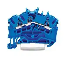 2002-6304: DIN Rail Mount Terminal Block, 3 Ways, 22 AWG, 12 AWG, 2.5 mm², Push In, 24 A