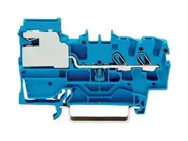2002-7214: DIN Rail Mount Terminal Block, 2 Ways, 22 AWG, 12 AWG, 2.5 mm², Push In, 32 A