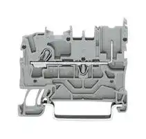 2022-1201: DIN Rail Mount Terminal Block, 1 Ways, 22 AWG, 12 AWG, 2.5 mm², Push In, 24 A