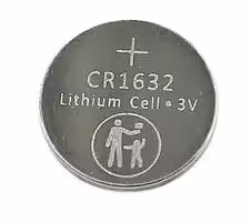 CR1632PH: Battery, 3 V, 1632, Lithium Manganese Dioxide, 140 mAh, Pressure Contact, 20