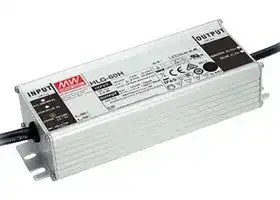 HLG-60H-C350A: LED Driver, LED Lighting, 70 W, 200 V, 350 mA, Constant Current, 90 VAC