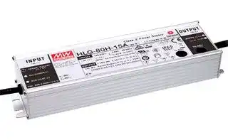 HLG-80H-48: LED Driver, LED Lighting, 81.6 W, 48 V, 1.7 A, Constant Current, Constant Voltage, 90 VAC