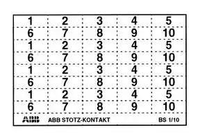 GHS2001946R0001: Labelling Material, Miniature Circuit Breakers