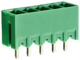 CTBP93VE/5: Terminal Block, Closed Ended, Header, 3.81 mm, 5 Ways, Through Hole Vertical