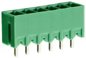CTBP93VE/6: Terminal Block, Closed Ended, Header, 3.81 mm, 6 Ways, Through Hole Vertical