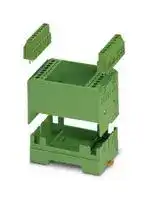 2940032: ELECTRONIC HOUSING SET, 16POS, PC, GREEN