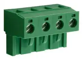 CTBP9408/4: Pluggable Terminal Block, 7.62 mm, 4 Ways, 28 AWG, 14 AWG, 1.5 mm², Screw