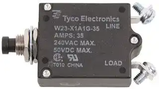 W23-X1A1G-35..: CIRCUIT BREAKER, THERMAL, 1P, 250V, 35A