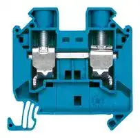 8WH1000-0AK01: DIN Rail Mount Terminal Block, 2 Ways, 16 mm², Screw, 76 A