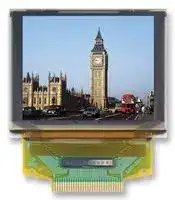 MCOT128096AZ-RGBM: Graphic OLED, 128 x 96, RGB, 2.8V, Parallel, SPI, 33.7mm x 26.9mm, -30 °C