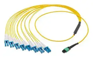 106283-6382: Fiber Optic Cable, Singlemode, 16Fibres, MPO Jack to LC Duplex (8), 5m