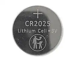 CR2025PH: Battery, 3 V, 2025, Lithium Manganese Dioxide, 165 mAh, Pressure Contact, 20