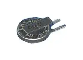 MS412FE FL26E: Rechargeable Battery, 3 V, Lithium, 1 mAh, Button Cell, PCB Pins, 1