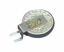 MS518SE-FL35E: Rechargeable Battery, 3 V, Lithium, 3.4 mAh, Button Cell, PCB Pins, 1