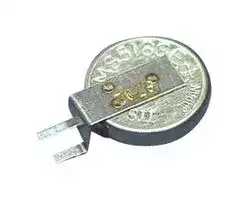 MS518SE-FL35E: Rechargeable Battery, 3 V, Lithium, 3.4 mAh, Button Cell, PCB Pins, 1