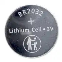 BR2032: Battery, 3 V, 2032, Lithium Poly Carbon Monofluoride, 200 mAh, Pressure Contact, 20