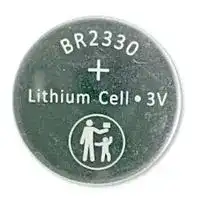 BR2330: Battery, 3 V, 2330, Lithium Poly Carbon Monofluoride, 240 mAh, Pressure Contact, 20