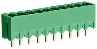 CTBP93VE/10: Terminal Block, Closed Ended, Header, 3.81 mm, 10 Ways, Through Hole Vertical
