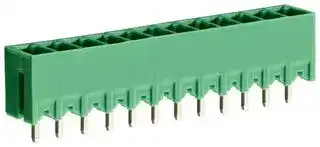 CTBP93VE/12: Terminal Block, Closed Ended, Header, 3.81 mm, 12 Ways, Through Hole Vertical