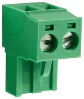 CTBP9200/2: Pluggable Terminal Block, 5 mm, 2 Ways, 28 AWG, 14 AWG, 1.5 mm², Clamp