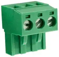 CTBP9200/3: Pluggable Terminal Block, 5 mm, 3 Ways, 28 AWG, 14 AWG, 1.5 mm², Clamp