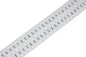 210-805: Terminal Block Marker, White, 6 mm x 15 mm, Terminal Block Label, Terminal Blocks