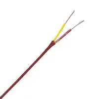 HH-KI-24-SLE-150M: Thermocouple Wire, Duplex, Insulated, Type K, 24 AWG, Solid, 150 m, IEC, HH Series