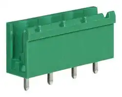 CTBP9508/4: Terminal Block, Closed End, Header, 7.62 mm, 4 Ways, 15 A, 300 V, Through Hole Vertical