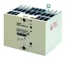 G3PA-450B-VD-2 12-24VDC: Solid State Relay, SPST, 50 A, 30 VDC, DIN Rail, Screw, Zero Crossing