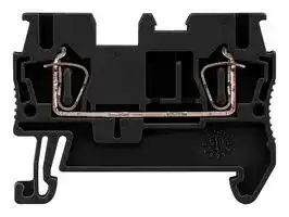 8WH2000-0AF08: DIN Rail Mount Terminal Block, Black, 2 Ways, 28 AWG, 12 AWG, 2.5 mm², Clamp, 31 A