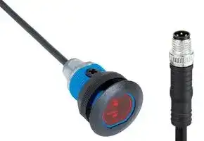 GRTE18S-P3037S23: Photoelectric Sensor, 350mm, 850nm Infrared LED, Energetic/Proximity, Digital-PNP LO, GR18 Series