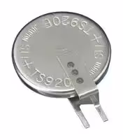 TS920E-FL27E: Rechargeable Battery, 1.5 V, Lithium, 5.5 mAh, Button Cell, PCB Pins, 1