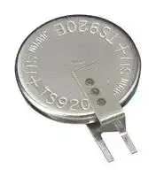 TS920E-FL27E: Rechargeable Battery, 1.5 V, Lithium, 5.5 mAh, Button Cell, PCB Pins, 1