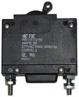 3-1393254-2: Thermal Magnetic Circuit Breaker, W9 Series, 50 A, 1 Pole, 277 V, Panel