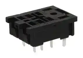 SH3B-62: Relay Socket, Through Hole, Through Hole, 11 Pins, 10 A, 300 V, RH Series