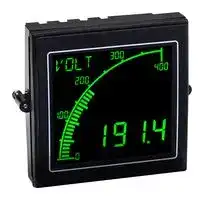 APM-VOLT-ANO: Voltmeter, 0 to 600 VAC/DC, 4 Digits and Graph, 12 to 24 V, Negative LCD, APM Series