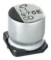 UCD1H470MCL1GS — SMD Aluminium Electrolytic Capacitor, Radial Can - SMD, 47 µF, 50 V, 2000 hours @ 85°C, Polar