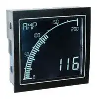 APM-AMP-ANO: Ammeter, AC/DC, 0 to 5 A, 4 Digits and Graph, 12 to 24 V, Negative LCD, APM Series