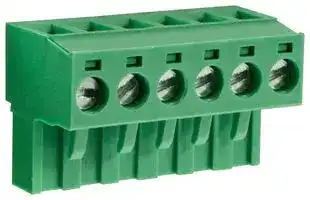 CTBP9200/6: Pluggable Terminal Block, 5 mm, 6 Ways, 28 AWG, 14 AWG, 1.5 mm², Clamp