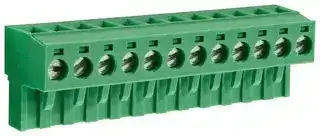 CTBP9200/12: Pluggable Terminal Block, 5 mm, 12 Ways, 28 AWG, 14 AWG, 1.5 mm², Clamp
