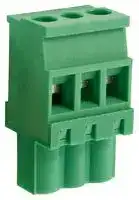 CTBP92VG/3S: Pluggable Terminal Block, 5 mm, 3 Ways, 28 AWG, 14 AWG, 1.5 mm², Clamp