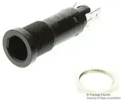 0031.1631: Fuseholder, Panel Mount, Front Side, 500V, 10A, 5 x 20mm, 6.3 x 32mm, Solder, IP40, PC2