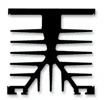 SK 89 150 SA: Heat Sink, Standard Extruded, Black Anodized, 0.7 °C/W, 80 mm, 78.6 mm, 150 mm