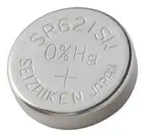 SR621SW: Battery, 1.55 V, SR60, Silver Oxide, 23 mAh, Pressure Contact, 1