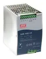 SDR-480-24: AC/DC DIN Rail Power Supply (PSU), ITE, 1 Output, 480 W, 24 VDC, 20 A